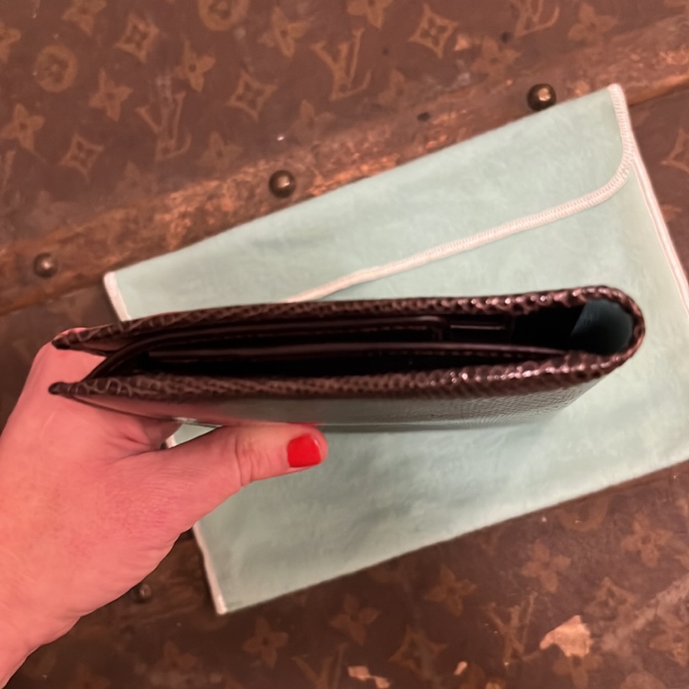 - SOLD - TIFFANY & CO Lizard Travel Wallet - Picture 12 of 16